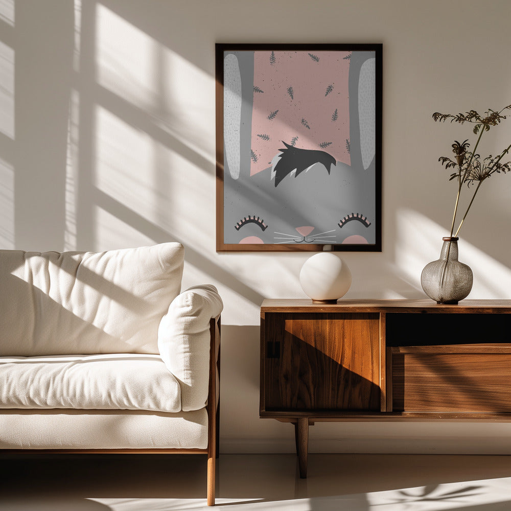 Little Bunny (pink) Poster